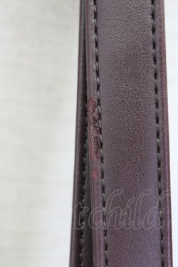 画像15: metamorphose / エンブレム刺繍ポシェット  ブラウン T-25-06-28-006-ME-BG-IG-ZT171