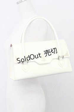 画像1: artherapie / Aクロスバンプハンドバッグ  オフホワイト T-25-06-28-011-GO-BG-IG-ZT