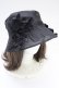 画像1: Candy Stripper / TENDER RIBBON SEE THROUGH BUCKET HAT  ブラック T-25-06-29-004-PU-AC-OW-ZT (1)