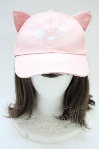 NieR Clothing / 犬耳付きPINK CAP【ちゃむちゃむ】  ピンク T-25-06-29-007-PU-AC-IG-ZT-K007