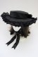 画像1: ALICE and the PIRATES / My Dear Doll ドレスハット  ブラック T-25-06-29-012-PA-AC-IG-ZT (1)