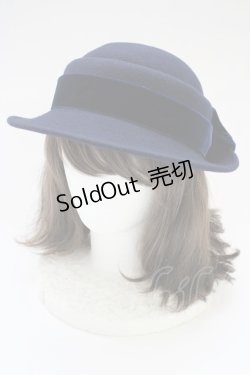 画像1: シュエット / ベルセゾンのクラシックハット  ネイビー T-25-06-29-002-LO-AC-OW-ZT