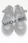 Fi.n.t / ビッグリボン厚底パンプス L クロ T-25-06-30-033-CA-SH-OW-ZT-K022