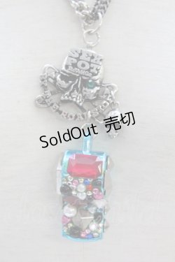画像2: SEX POT ReVeNGe / ホイッスルネックレス  ブルー×シルバー×ガンメタ T-25-06-30-004-SP-AC-IG-ZT