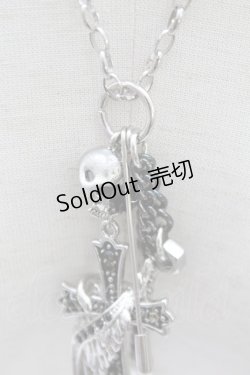 画像3: SEX POT ReVeNGe / クロスセーフティーピンネックレス  シルバー T-25-06-30-005-SP-AC-IG-ZT