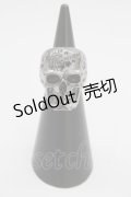 HELL CAT PUNKS / スカル英字彫りリング 9 ガンメタ T-25-06-30-002-PU-AC-IG-ZT
