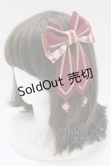 metamorphose / うたかたの華かぐらリボンクリップ  えんじ T-25-06-30-010-ME-AC-IG-ZT168-F005