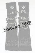 REFLEM / チェーン付きアームウォーマー両手分SET  ブラック T-25-06-30-011-PU-ZA-OW-ZT