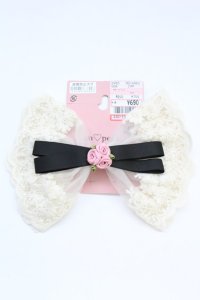 m petit by misako / AMレースバレッタ  シロ T-25-06-30-014-LO-AC-YM-ZT