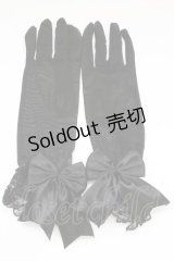 GOTHその他 / リボン付きグローブ  ブラック T-25-06-30-017-EL-ZA-OW-ZT168-F006