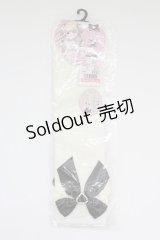 イモちゃんコラボ / CSラッセルリボンクルーソックス 23-25 シロ T-25-06-30-021-0-SH-YM-ZT433