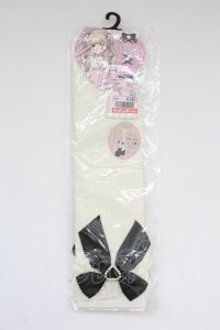 イモちゃんコラボ / CSラッセルリボンクルーソックス 23-25 シロ T-25-06-30-021-0-SH-YM-ZT