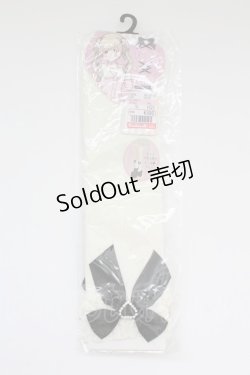 画像1: イモちゃんコラボ / CSラッセルリボンクルーソックス 23-25 シロ T-25-06-30-021-0-SH-YM-ZT433