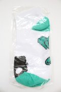 NieR Clothing / 靴下  シエル グリーン×ホワイト T-25-06-30-022-PU-ZA-IG-ZT