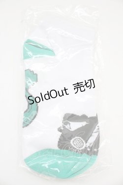 画像2: NieR Clothing / 靴下  シエル グリーン×ホワイト T-25-06-30-022-PU-ZA-IG-ZT168-F006