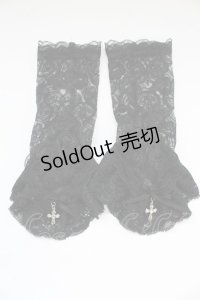GOTHその他 / クロスモチーフグローブ  ブラック T-25-06-30-024-EL-ZA-OW-ZT