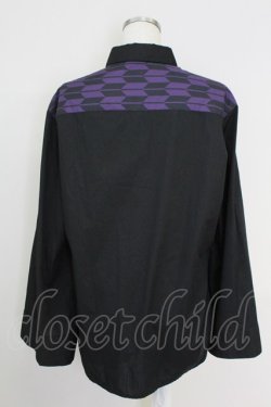 画像2: AXES-X / 矢羽根ＰＴ＆桔梗刺繍シャツ L ブラック T-25-07-02-021-LO-TO-SA-ZT