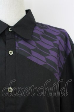 画像3: AXES-X / 矢羽根ＰＴ＆桔梗刺繍シャツ L ブラック T-25-07-02-021-LO-TO-SA-ZT