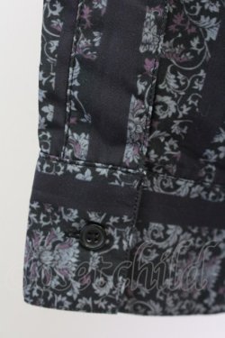 画像3: axes femme / 更紗ストライプ柄メンズシャツ M ブラック T-25-07-02-025-AX-BL-SA-ZT
