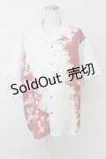 axes femme / 和柄ｍｉｘハワイアンシャツ M レッド T-25-07-02-003-AX-BL-SA-ZI