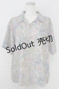 axes femme / ペイズリーハワイアンシャツ M ピンク T-25-07-02-006-AX-BL-SA-ZI
