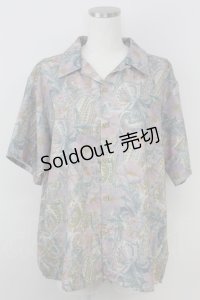 axes femme / ペイズリーハワイアンシャツ M ピンク T-25-07-02-006-AX-BL-SA-ZI
