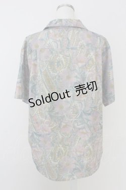 画像2: axes femme / ペイズリーハワイアンシャツ M ピンク T-25-07-02-006-AX-BL-SA-ZI