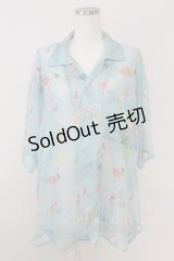 AXES-X / 縁日水風船ptシャツ M ブルー T-25-07-02-007-LO-BL-SA-ZI
