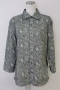 axes femme / 花柄メンズシャツ M グリーン T-25-07-02-016-AX-BL-SA-ZT