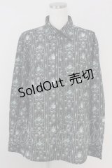 axes femme / フレームローズ総柄シャツ M グリーン T-25-07-02-017-AX-BL-SA-ZI