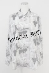 AXES-X / ロマネスクシャツ M ブラック T-25-07-02-019-LO-BL-SA-ZI