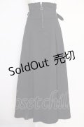 axes femme / センタージップロングスカート  黒 T-25-07-05-016-AX-SK-SA-ZI