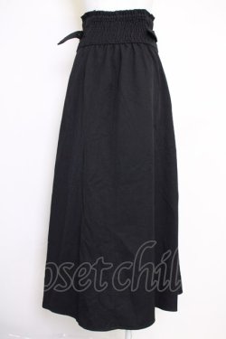画像2: axes femme / センタージップロングスカート  黒 T-25-07-05-016-AX-SK-SA-ZT