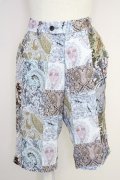 AXES-X / パッチワーク柄ショートパンツ M ベージュ T-25-07-05-019-LO-PA-SA-ZT