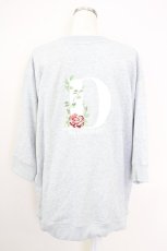 画像2: axes femme / 薔薇刺繍×英字プルオーバー L グレー T-25-07-05-004-AX-TO-SA-ZI (2)