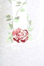 画像5: axes femme / 薔薇刺繍×英字プルオーバー L グレー T-25-07-05-004-AX-TO-SA-ZI (5)