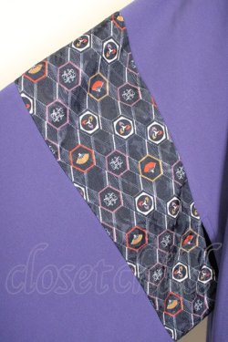 画像4: AXES-X / 小紋柄羽織 M 紺 T-25-07-05-005-LO-TO-SA-ZI