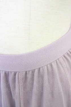 画像4: axes femme / ロングチュールスカート  ラベンダー T-25-07-05-010-AX-SK-SA-ZT