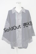 AXES-X / 小紋柄アロハ M ネイビー T-25-07-05-002-LO-BL-SA-ZI