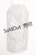 axes femme / ゴブランナロースカート  ブラウンＸゴールド T-25-07-05-013-AX-SK-SA-ZI