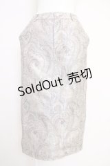 axes femme / ゴブランナロースカート  ブラウンＸゴールド T-25-07-05-013-AX-SK-SA-ZI