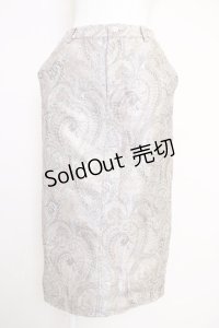 axes femme / ゴブランナロースカート  ブラウンＸゴールド T-25-07-05-013-AX-SK-SA-ZI