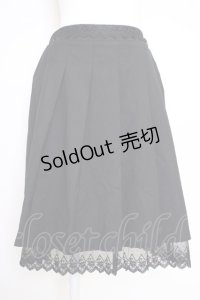 axes femme / プリーツミドルスカート M ブラック T-25-07-05-015-AX-SK-SA-ZI