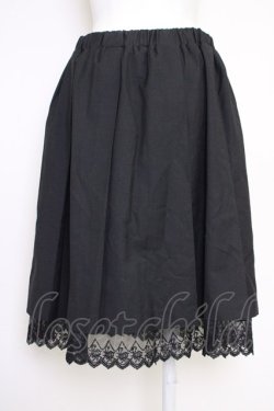 画像2: axes femme / プリーツミドルスカート M ブラック T-25-07-05-015-AX-SK-SA-ZT