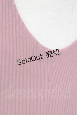 画像4: Favorite / ニット切替ノースリーブワンピース  ボルドー T-25-07-08-022-LO-OP-SA-ZT350