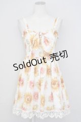 LIZ LISA / ひまわり柄キャミワンピース  白Ｘ黄色 T-25-07-08-024-LO-OP-SA-ZT