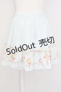 Ank Rouge / パフェ柄スカート  サックス T-25-07-08-028-CA-SK-SA-ZT