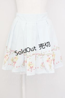 画像1: Ank Rouge / パフェ柄スカート  サックス T-25-07-08-028-CA-SK-SA-ZT
