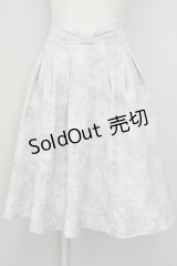 LODISPOTTO / 刺繍フラワースカート  ラベンダー T-25-07-08-029-LO-SK-SA-ZT