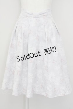画像1: LODISPOTTO / 刺繍フラワースカート  ラベンダー T-25-07-08-029-LO-SK-SA-ZT